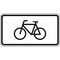  Zusatzzeichen Verkehrszeichen 1010-52 Radverkehr 231x420 mm, Alu 2 mm, RA1 12357525