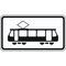  Zusatzzeichen Verkehrszeichen 1010-56 Straßenbahn 330x600 mm, Alu 2 mm, RA3 12357870