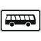  Zusatzzeichen Verkehrszeichen 1010-57 Kraftomnibus 231x420 mm, Alu 2 mm, RA2 12357522