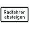  Verkehrsschilder und Straßenschilder ADCO Verkehrszeichen 1012-32 Radfahrer absteigen 330x600 mm, Alu 2 mm, RA2 12355923