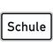  Zusatzzeichen Verkehrszeichen 1012-50 Schule 231x420 mm, Alu 2 mm, RA2 12357503