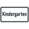  Zusatzzeichen Verkehrszeichen 1012-51 Kindergarten 231x420 mm, Alu 2 mm, RA2 12357502