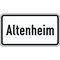 Zusatzzeichen Verkehrszeichen 1012-52 Altenheim 231x420 mm, Alu 2 mm, RA2 12357851