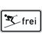  Zusatzzeichen Verkehrszeichen 1020-14 Wintersport frei 231x420 mm, Alu 2 mm, RA3 12358705