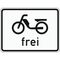  Zusatzzeichen Verkehrszeichen 1022-11 Mofas frei 450x600 mm, Alu 2 mm, RA3 12358014