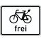  Zusatzzeichen Verkehrszeichen 1022-13 E-Bikes frei 450x600 mm, Alu 2 mm, RA1 12358013