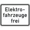  Zusatzzeichen Verkehrszeichen 1026-61 Elektrofahrzeuge frei 450x600 mm, Alu 2 mm, RA3 12357465