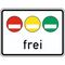  Zusatzzeichen Verkehrszeichen 1031-50 Freistellung vom Verkehrsverbot, rote, gelbe und grüne Plakette 450x600 mm, Alu 2 mm, RA1 12357635