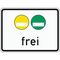  Zusatzzeichen Verkehrszeichen 1031-51 Freistellung vom Verkehrsverbot, gelbe und grüne Plakette 562x750 mm, Alu 2 mm, RA1 12357459