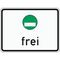  Zusatzzeichen Verkehrszeichen 1031-52 Freistellung v. Verkehrsverbot, grüne Plakette 450x600 mm, Alu 2 mm, RA1 12357634