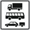  Zusatzzeichen Verkehrszeichen 1049-13 Nur LKW, Kraftomnibusse und PKW mit Anhänger 420x420 mm, Alu 2 mm, RA2 12357608