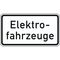  Zusatzzeichen Verkehrszeichen 1050-33 Elektrofahrzeuge 330x600 mm, Alu 2 mm, RA1 12357604