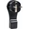  Steckvorrichtung 230V as-Schwabe Schutzkontakt-Flachstecker, schwarz 12362604