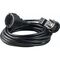  Verlängerung PVC 230V as-Schwabe PVC-Verlängerung mit Flachstecker 10m, H05VV-F 3G1,5, schwarz, IP20 12361988