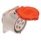  CEE Steckdosen as-Schwabe CEE-Anbaudose 400V/16A, Dichtungsring Flanschmaß: 75 x 75 mm 12362103