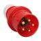  CEE Stecker und Kupplungen as-Schwabe CEE-Phasenwenderstecker, rot, 400V/16A, 5-polig 12362090