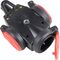  Mehrfach-Verteiler 230V as-Schwabe 3-fach Verteiler-Steckdose SCHUKOultra Pro, schwarz/rot, schwere Ausführung 12362571
