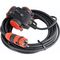  Verlängerung Gummi 230V as-Schwabe 3-fach SCHUKOultra Pro Verlängerungsleitung 5m, H07RN-F 3G2,5, schwarz/rot, IP54 12361903