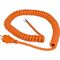  Verlängerung Polyurethan 230V as-Schwabe Baustellen-Spiral-Anschlußleitung 1-5m, H07BQ-F 3G1,5, orange, IP44 12361945