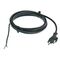  Anschlussleitung PVC as-Schwabe Euro-Anschlussleitung, schwarz, 3m H03VVH2-F 2x0,75 12362382