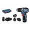  12V System Bosch Akku-Bohrschrauber GSR 12V-35 FC, mit 2 x 3.0 Ah Li-Ion Akku, 4 Aufsätze, L-BOXX 12369401