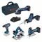 Set mit 5 oder mehr Teilen Bosch Combo Kit 5-tlg. 18V: GSR + GST + GWS + GKS + GSA + 3 x GBA 4,0 Ah + GAL 12369533