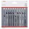  Stichsägeblätter 10-teilige Stichsägeblatt-Sets Clean Precision mit T-Schaft Bosch 10-tlg. Stichsägeblatt-Set Clean Cutting, T-Schaft, für Stichsägen 12374334