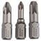  Extra Hard Schrauberbitpacks, Pozidriv Bosch Dreiteiliges Schrauberbit-Set, Extra Hard, für Bohrmaschinen 12376988