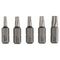  Extra Hard Schrauberbitpacks, Torx Bosch Fünfteiliges Schrauberbit-Set, Extra Hard, für Bohrmaschinen 12376992