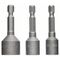  Schrauberbit- und Steckschlüssel-Sets 3-teilige Extra Hard Steckschlüssel-Sets für Sechskantschrauben Bosch 3-tlg. Steckschlüsselpack, 8/10/13 mm, für Bohrmaschinen 12372337