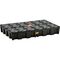  PE-Kleingebinde-/Laborwannen HD Cemo PE-Auffangwanne 120 HD m. PE-Rost u. Zulassung, 120 x 80 x 18 cm 12383532