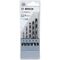  HSS PointTeQ Spiralbohrer-Sets mit Sechskantschaft Bosch 5-tlg. HSS PointTeQ Sechskantbohrer-Set, 2–6 mm, für Dreh- und Schlagbohrer 12372103