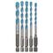  HEX-9 MultiConstruction-Bohrer-Sets Bosch 5-tlg. Mehrzweckbohrer-Set HEX-9 MultiConstruction, 4/5/6/6/8 mm, für Dreh- und Schlagbohrer 12372236