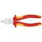  Kombizangen KNIPEX 03 06 180 Kombizange isoliert mit Mehrkomponenten-Hüllen, VDE-geprüft verchromt 180 mm 12380249