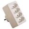  Multi-Stecker as-Schwabe Eurostecker 4-fach, weiß, 230 V 12362480
