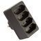  Multi-Stecker as-Schwabe Eurostecker 4-fach, schwarz, 230 V 12362481