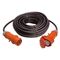  CEE Verlängerung Gummi 400V as-Schwabe CEE-Verlängerung 25m, schwarz, H07RN-F 5G6, 400V/32A/5polig, mit Phasenwendestecker 12362021
