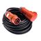  Kabel as-Schwabe CEE-Verlängerung 25m, schwarz, H07RN-F 5G2,5, 400V/16A/5polig, mit Phasenwendestecker 12362004