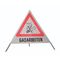  Warnpyramiden NESTLE Warnpyramide - Gasarbeiten - 70cm WAPY 70, leichtes Gest. mit Mittelfuß 12385299