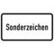  Verkehrsschilder und Straßenschilder ADCO Sonderzeichen weiß-schwarz 330x600mm RA2 2mm 12355929