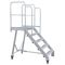  Steigtechnik Bestseller müba-Alu-Podesttreppe mit Geländer,Standfläche 1,05 x 0,64 m, Höhe 1,25m, Breite 1,12m 12444640