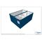  Büro- /Mannschaftscontainer mit Sanitärabteil Containex 20' DOPPELANLAGE mit Windfang und Toilette - RIH 2,54m inkl. zementg. Boden - blau 1238761