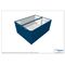  Büro- /Mannschaftscontainer Containex 20' DOPPELANLAGE mit Windfang - RIH 2,54m inkl. zementg. Boden - blau 1238773