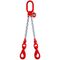  2-Strang-Kettengehänge, mit galvanisch verzinkter Kette mit Standard-Aufhängering McBULL® 2-Strang-Kettengehänge, GK8, galv. verz., 13 mm, 1 Meter, Typ7"GV" 12399779