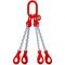  4-Strang-Kettengehänge, mit galvanisch verzinkter Kette mit Standard-Aufhängering McBULL® 4-Strang-Kettengehänge, GK8, galv. verz., 16 mm, 1 Meter, Typ2"GV" 12400244
