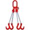  4-Strang-Kettengehänge, mit galvanisch verzinkter Kette mit Standard-Aufhängering McBULL® 4-Strang-Kettengehänge, GK8, galv. verz., 13 mm, 1 Meter, Typ3"GV" 12400237