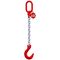  1-Strang-Kettengehänge, mit galvanisch verzinkter Kette mit Standard-Aufhängering McBULL® 1-Strang-Kettengehänge, GK8, galv. verz., 7 mm, 1 Meter, Typ3"GV" 12400557