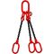  3-Strang-Kettengehänge, mit schwarz lackierter Kette mit Standard-Aufhängering McBULL® 3-Strang-Kettengehänge, GK8, schwarz, 6 mm, 1 Meter, Typ8 12400900