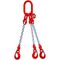  3-Strang-Kettengehänge, mit galvanisch verzinkter Kette mit Standard-Aufhängering McBULL® 3-Strang-Kettengehänge, GK8, galv. verz., 10 mm, 1 Meter, Typ4"GV" 12400981