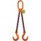  2-Strang-Kettengehänge, mit PAS-Kette mit Standard-Aufhängering McBULL® 2-Strang-Kettengehänge, GK10, PAS-Kette, 10 mm, 1 Meter, Typ3 12401981